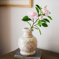 Faux Silk Gardenia Flower Stem 22" Tall