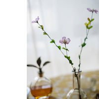 Silk Faux Gaura Flower Stem in Pink or Purple 20" Tall