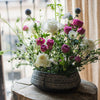 Geometry Line Ceramic Stoneware Flower Pot - RusticReach