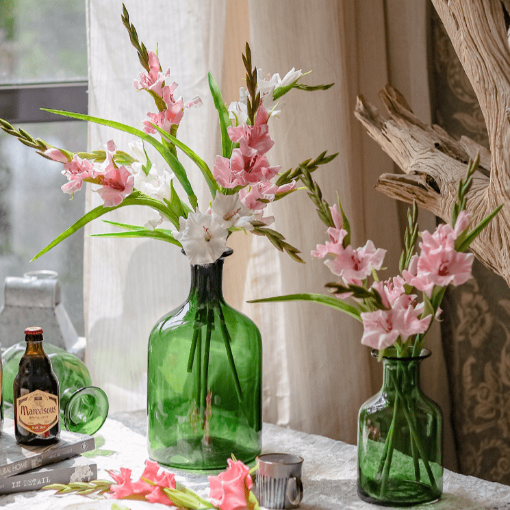 Faux Silk Artificial Gladiolus Flower Stem - RusticReach