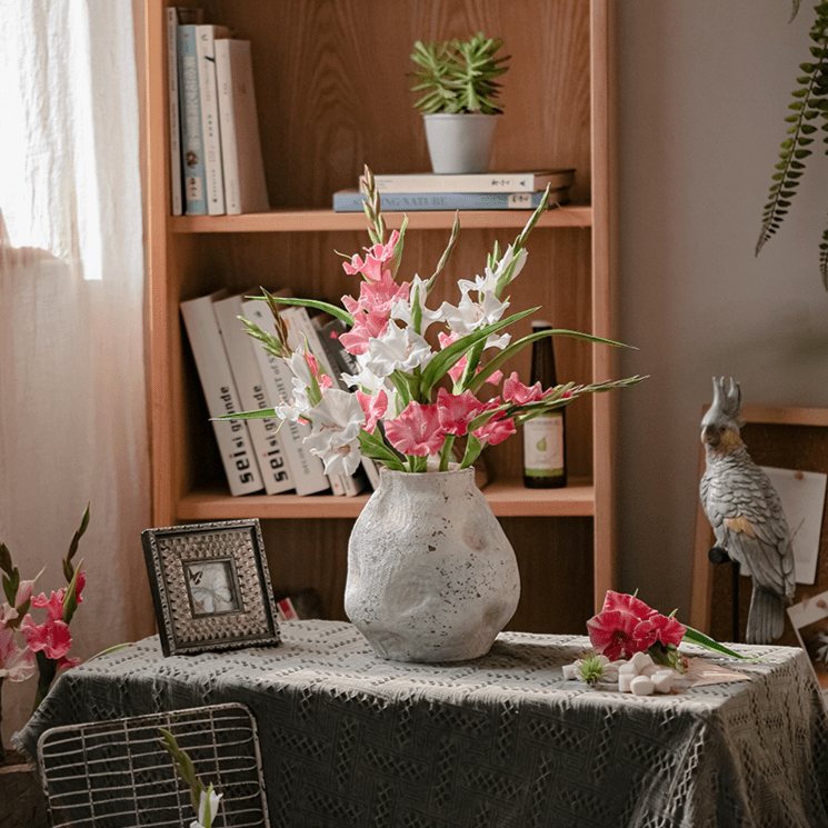 Faux Silk Artificial Gladiolus Flower Stem - RusticReach