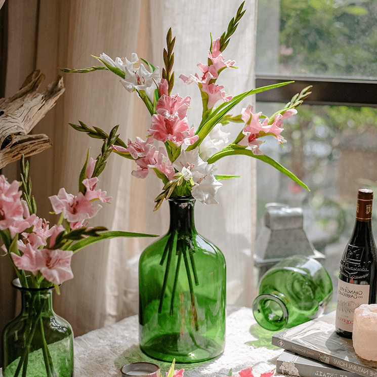 Faux Silk Artificial Gladiolus Flower Stem - RusticReach