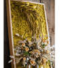 Artificial Plant Flowers Large Golden Bird Vase 3D Framed Wall Art - RusticReach