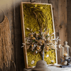 Artificial Plant Flowers Large Golden Bird Vase 3D Framed Wall Art - RusticReach