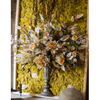Artificial Plant Flowers Large Golden Bird Vase 3D Framed Wall Art - RusticReach