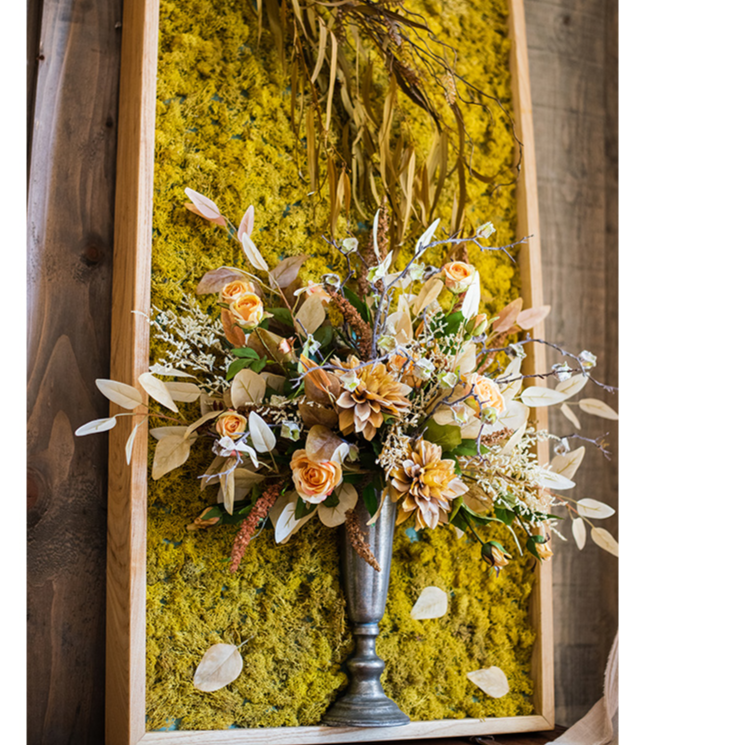 Artificial Plant Flowers Large Golden Bird Vase 3D Framed Wall Art –  RusticReach