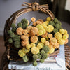 Faux Silk Artificial Craspedia Globosa Bundle Set 9" Tall - RusticReach