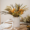 Faux Silk Artificial Craspedia Globosa Bundle Set 9" Tall - RusticReach