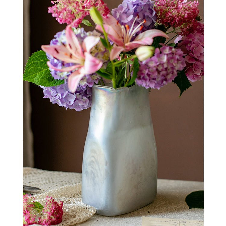 Gradient Color Art Glass Vase - RusticReach