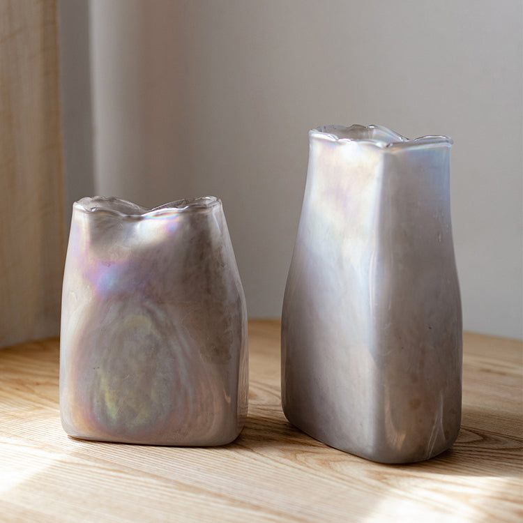 Gradient Color Art Glass Vase