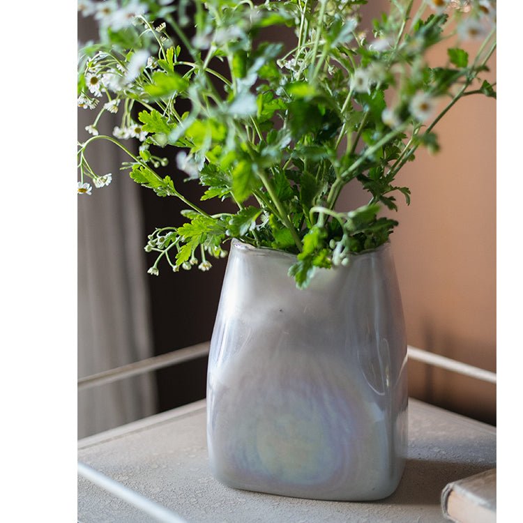Gradient Color Art Glass Vase - RusticReach