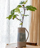 Gray Blue Handpainted Terracotta Table Vase - RusticReach