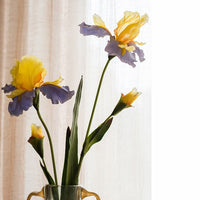 Faux Artificial Iris Flower Stem 31.5" Tall Silk