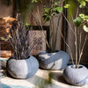 Japanese Zen Style Gray Stone Flowerpot - RusticReach