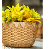 Lady Straw Basket Cement Planter - RusticReach