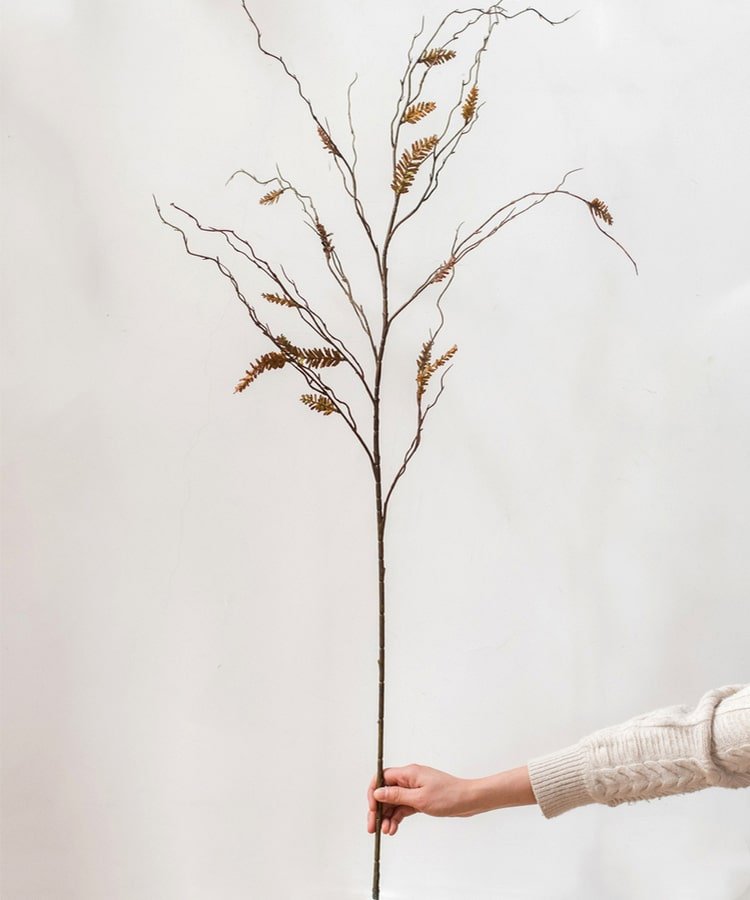 Artificial Dried Ling Yu Grass Stem 47" Tall Faux - RusticReach