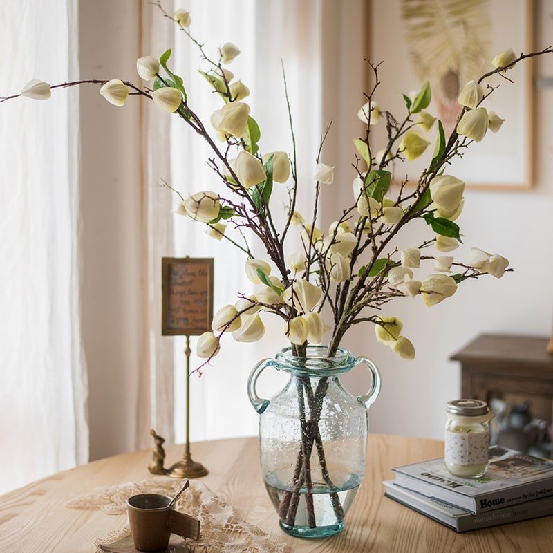 Artificial Makino Fruit Stem in White 39" Tall - RusticReach