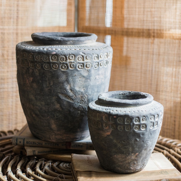 Ancient Maya Style Flower Pot