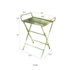 Green Farmhouse Metal Side Table - RusticReach
