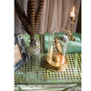 Green Farmhouse Metal Side Table - RusticReach
