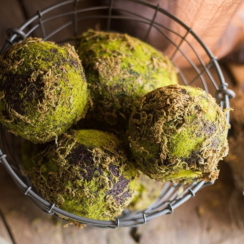Faux Artificial Decorative Moss Ball - RusticReach