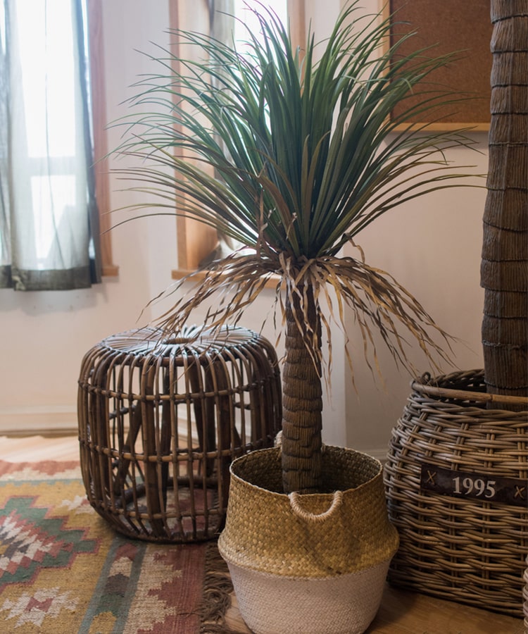 Moroccan Artificial Palm Tree In Pot