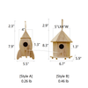 Natural Solid Wood Bird's Nest - RusticReach