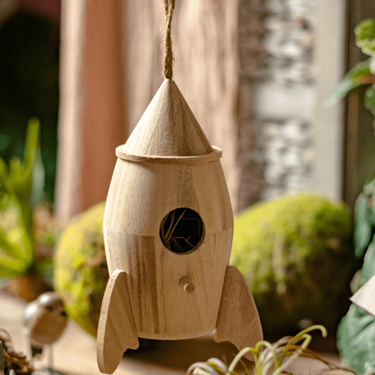 Natural Solid Wood Bird's Nest - RusticReach