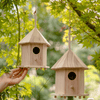 Natural Solid Wood Bird's Nest - RusticReach