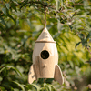 Natural Solid Wood Bird's Nest - RusticReach