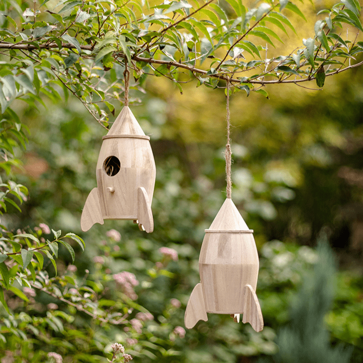 Natural Solid Wood Bird's Nest - RusticReach