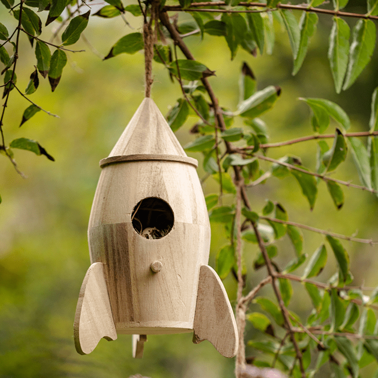 Natural Solid Wood Bird's Nest - RusticReach