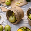 Natural Straw Desktop Flower Basket - RusticReach