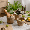 Natural Straw Desktop Flower Basket - RusticReach