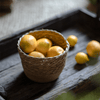 Natural Straw Desktop Flower Basket - RusticReach