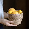 Natural Straw Desktop Flower Basket - RusticReach