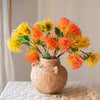 Faux Silk Artificial Pincushion Flower Stem 24" Tall - RusticReach