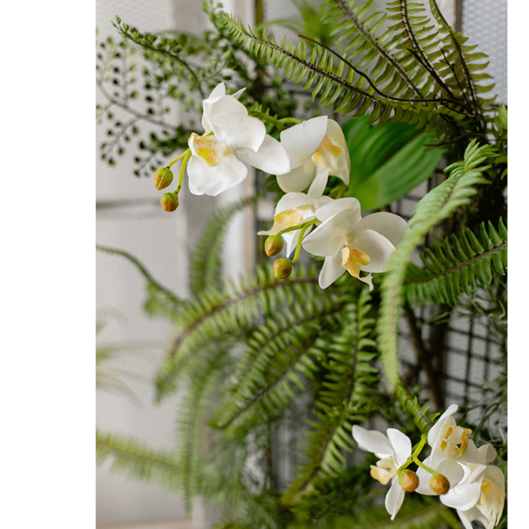 Artificial Faux Plant Metal Frame Wall Décor - RusticReach