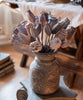 Artificial Poppy Fruit Bunch 10.6" Tall Silk Plant - RusticReach