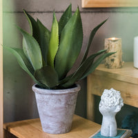 Artificial Faux Large Potted Agave Plant 22.8"