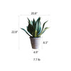Artificial Faux Large Potted Agave Plant 22.8" - RusticReach