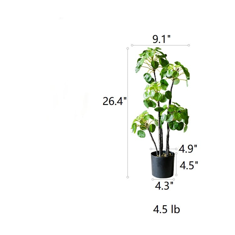 Artificial Potted Pilea Plant 26" Tall - RusticReach