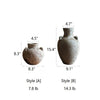Pottery Stoneware Vase Zen Style Pottery for Dried Flowers - RusticReach