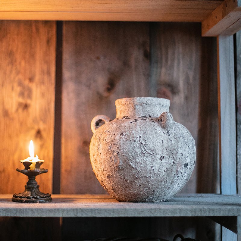 Pottery Stoneware Vase Zen Style Pottery for Dried Flowers - RusticReach