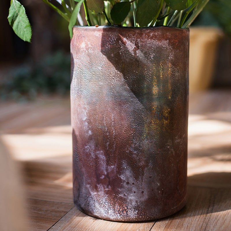 Rust Style Art Glass Vase - RusticReach
