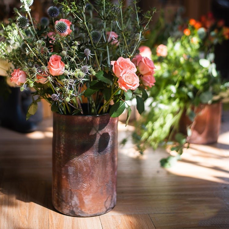 Rust Style Art Glass Vase - RusticReach