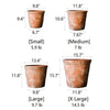Large Terracotta Red Concrete Planter Pot - RusticReach