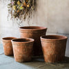 Large Terracotta Red Concrete Planter Pot - RusticReach