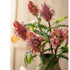 Red Flame Protea Artificial Flower Stem 31" Tall - RusticReach