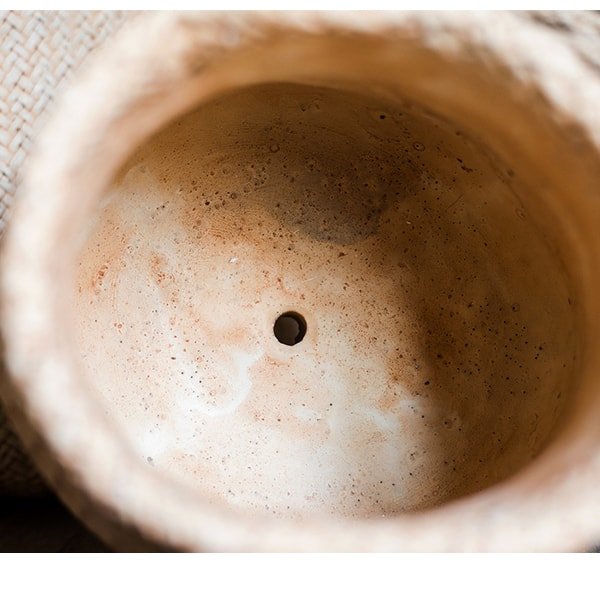 Ribbon Bag Style Concrete Garden Pot - RusticReach